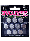 Cell Battery 10 Pack LR44 / AG13 / A76